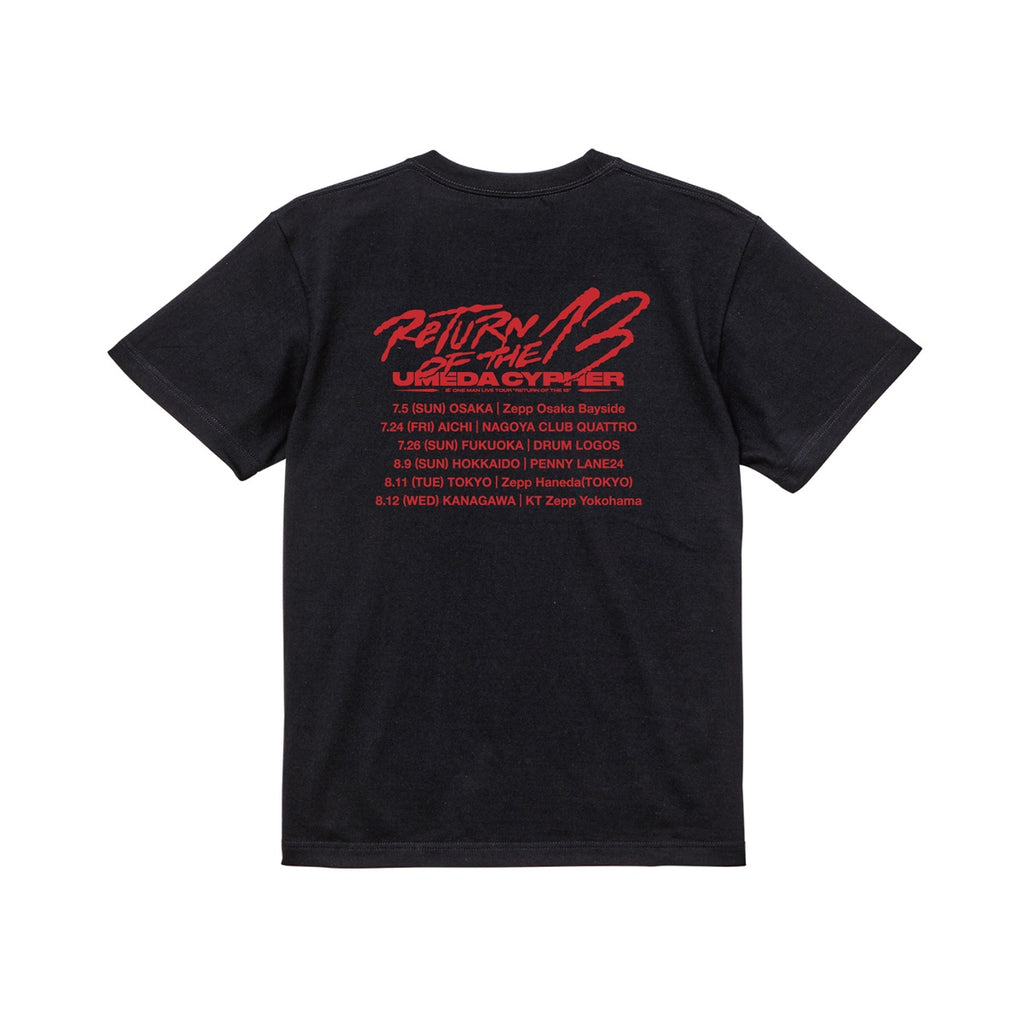 ROT13 TOUR S/S Tee [BLACK] – UMEDACYPHER OFFICIAL GOODS STORE