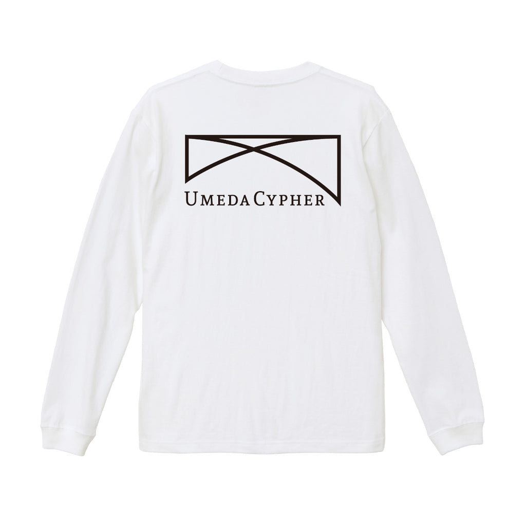 LOGO L/S Tee [WHITE] – UMEDACYPHER OFFICIAL GOODS STORE
