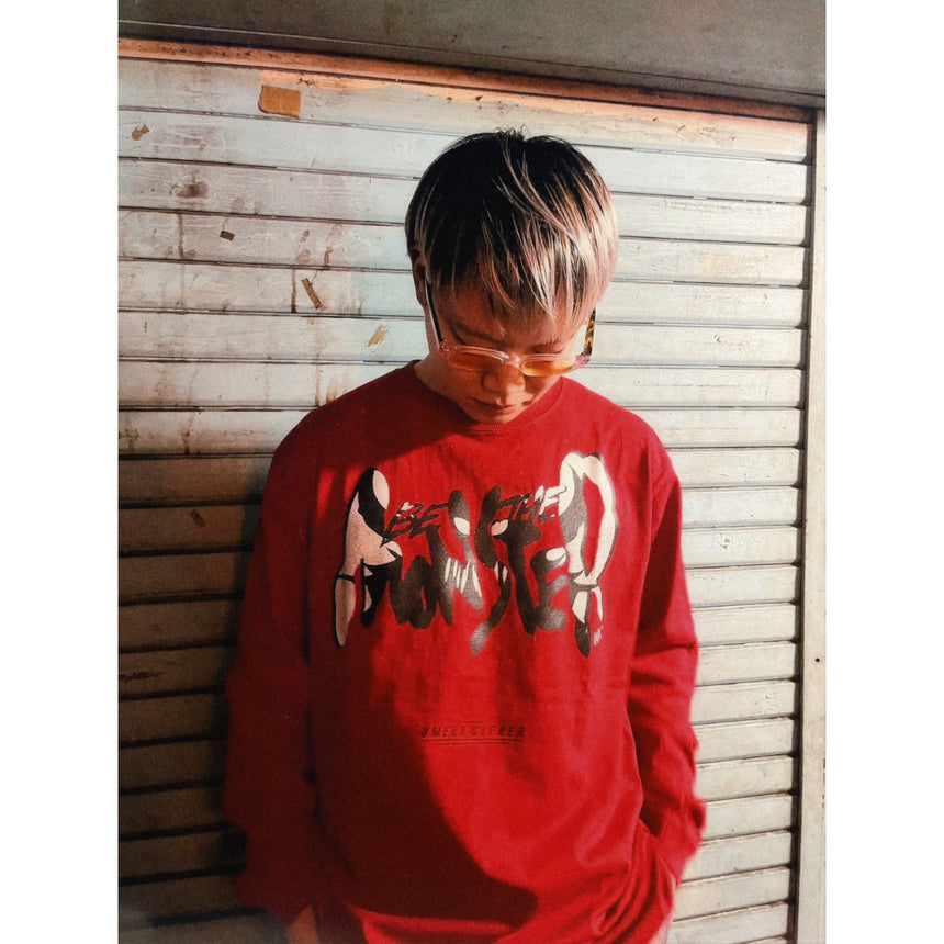 BE THE MONSTER L/S Tee [RED]