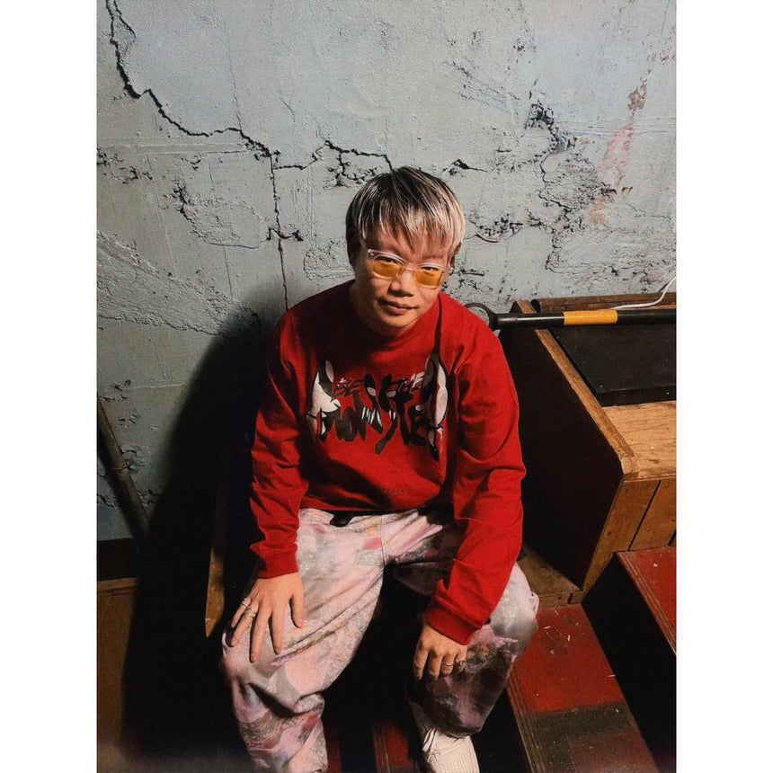 BE THE MONSTER L/S Tee [RED]