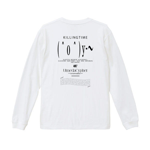 KILLING TIME L/S Tee [WHITE] – UMEDACYPHER OFFICIAL GOODS STORE