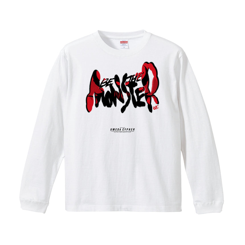 BE THE MONSTER L/S Tee [WHITE]